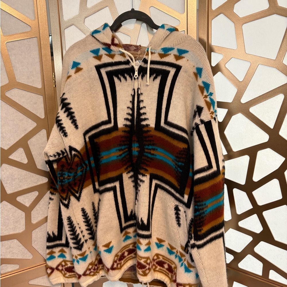 Artesania Tuntaquimba Ecuadorian Handmade Jacket - size XL